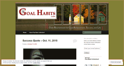 Desktop Screenshot of goalhabits.com