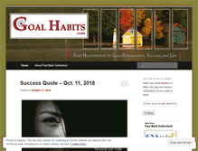 Tablet Screenshot of goalhabits.com